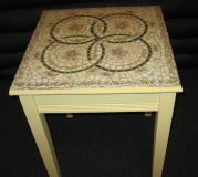 Broken China Mosaic Game Table - ReclaimedMosaics