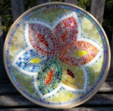 Platter with grout - ReclaimedMosaics